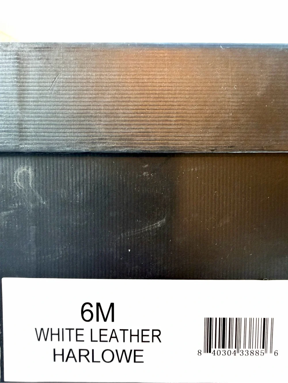 J Slides NYC White Leather Platform Sneakers Size 6 NIB